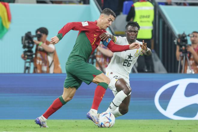 Cristiano Ronaldo, durante el Portugal-Ghana (Foto: Cordon Press).