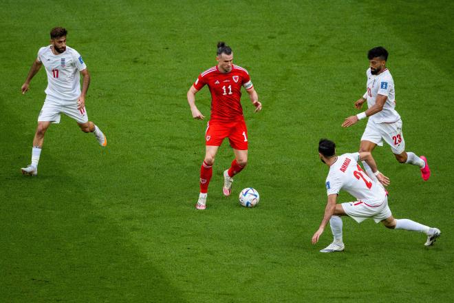 Gareth Bale, durante el Gales-Irán del Mundial de Qatar (Foto: Cordon Press).