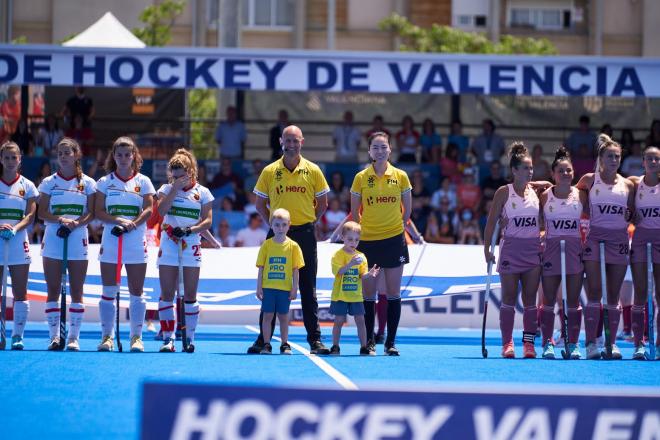 equipo de hockey hierba en el polideportivo Verge del Carme Beteró. Foto: FIH Nations Cup