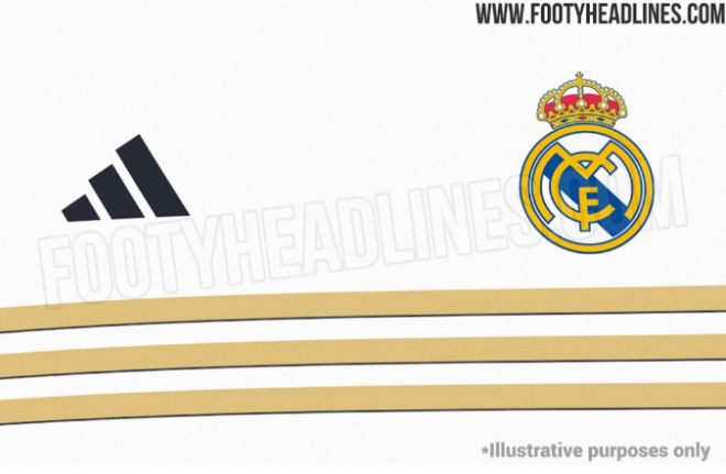 Detalles de la camiseta del Real Madrid para la 23/24 (Foto: Footy Headlines).