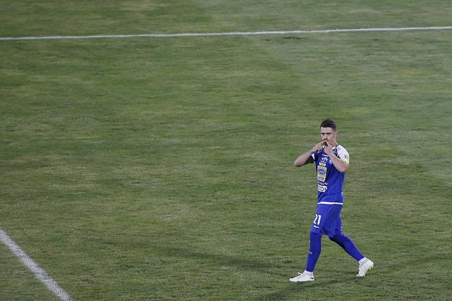 Voria Ghafouri celebrando un gol de penalti (Foto: Cordon Press).