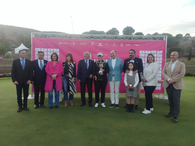 Ceremonia de entrega del Andalucía Open España de golf