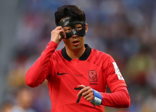 Heung-Min Son, en un partido del Mundial de Qatar 2022 (Foto: Cordon Press).