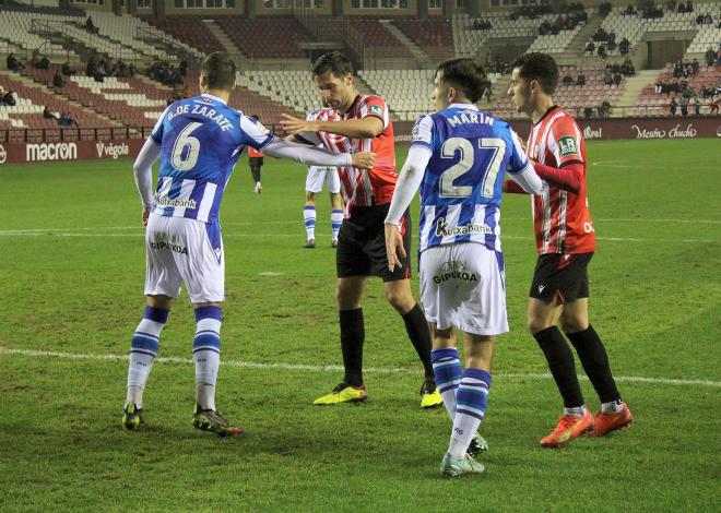 El Sanse empató a uno contra el Logroñés con gol de Gorrotxategi (Foto: Real Sociedad).