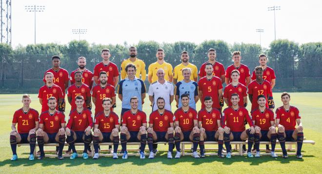 La foto oficial de España en el Mundial de Qatar 2022 (Foto: SeFutbol).