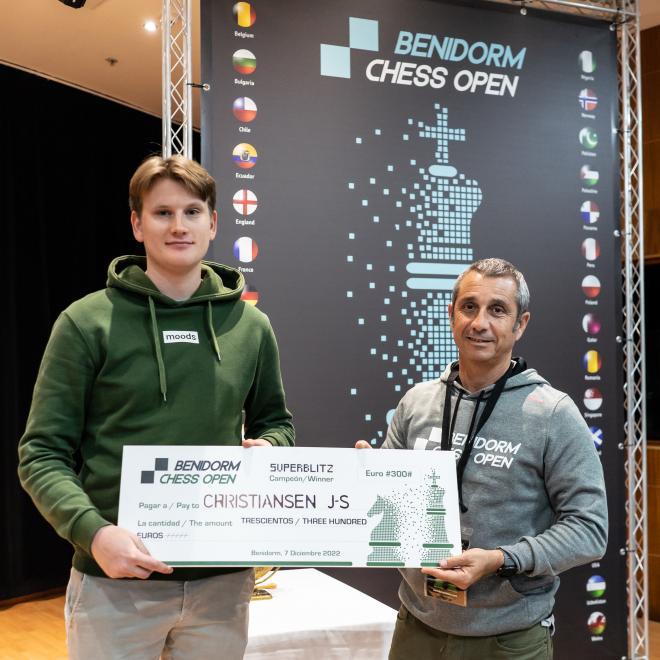 El noruego Chistiansen logra imponerse en el Super Blitz del Benidorm Chess Open