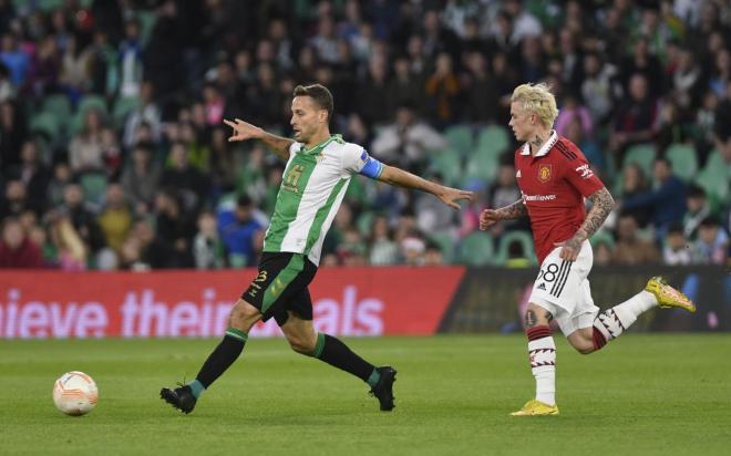 Canales, ante el United (Foto: Kiko Hurtado).