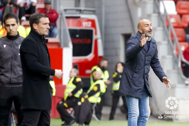 El Pitu Abelardo, en el Sporting-Cartagena (foto: LaLiga).