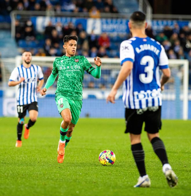 Brugui en el Alavés - Levante. (Foto: LUD)