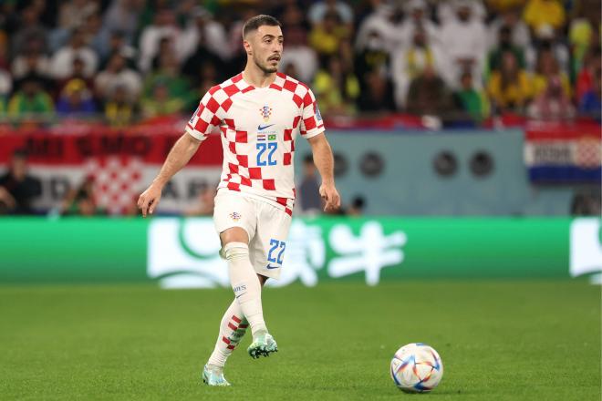 Josip Juranovic, en un partido del Mundial con Croacia (Foto: Cordon Press).