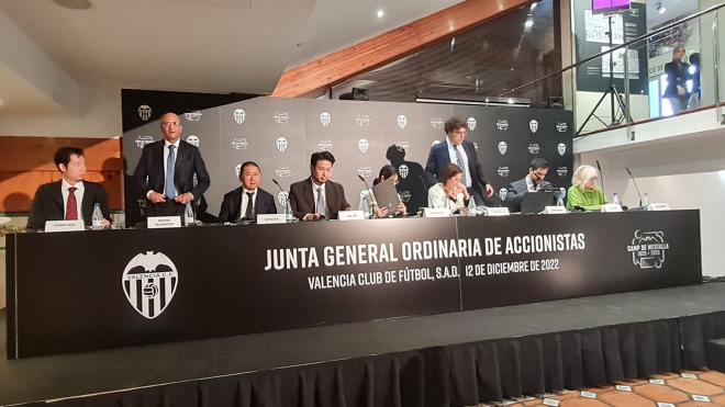 Junta General Accionistas Valencia CF en la que se aprobó la operación acordeón