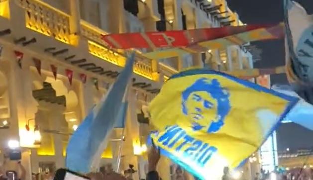 La afición de Argentina, un día antes de la semifinal ante Croacia del Mundial de Qatar del año 2022.