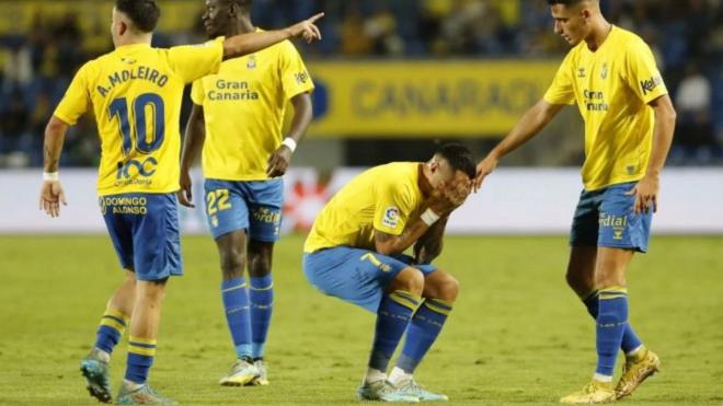 Vitolo llora tras lesionarse con la UD Las Palmas (Foto: LaLiga).