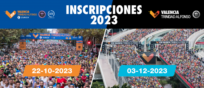 Medio y Maratón Valencia abren inscripciones para sus ediciones de 2023