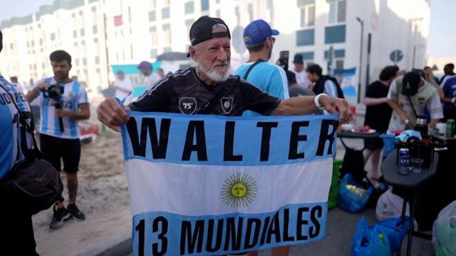 Walter Mateuci, el aficionado argentino de 84 años que ha visto 15 Mundiales.