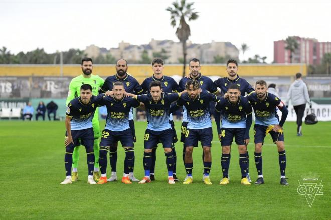 El once inicial del Cádiz ante el Wolves (Foto: Cádiz CF).