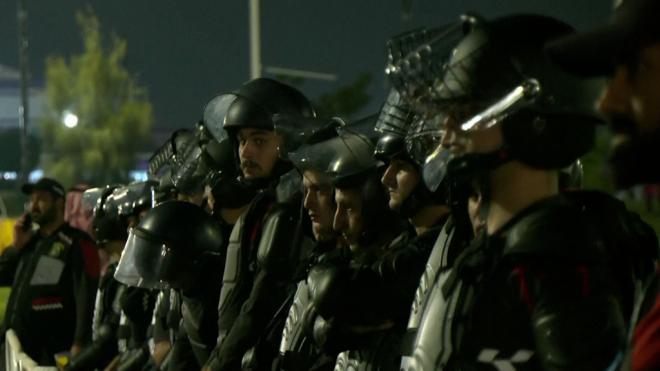 Espectacular despliegue policial en Qatar para evitar posibles incidentes del Francia-Marruecos.
