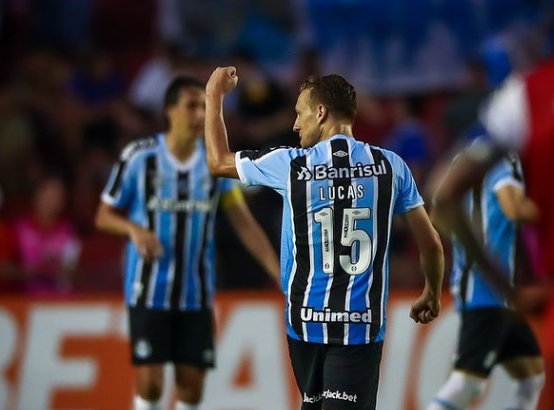 Lucas Leiva esta temporada con el Gremio (Foto: Cordon Press).