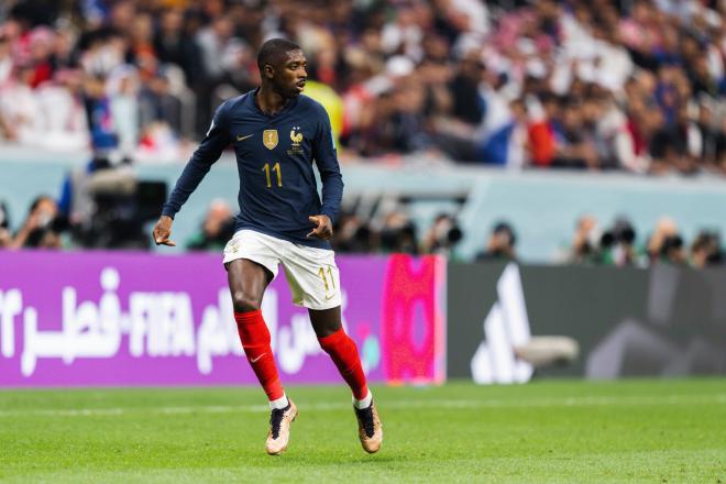 Ousmane Dembélé, durante un partido del Mundial con Francia (Foto: Cordon Press).