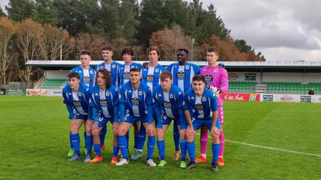 Once del Deportivo Fabril ante el Racing Villalbés