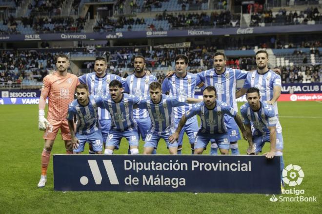 Once inicial del Málaga para enfrentarse al Alavés (Foto: LaLiga).