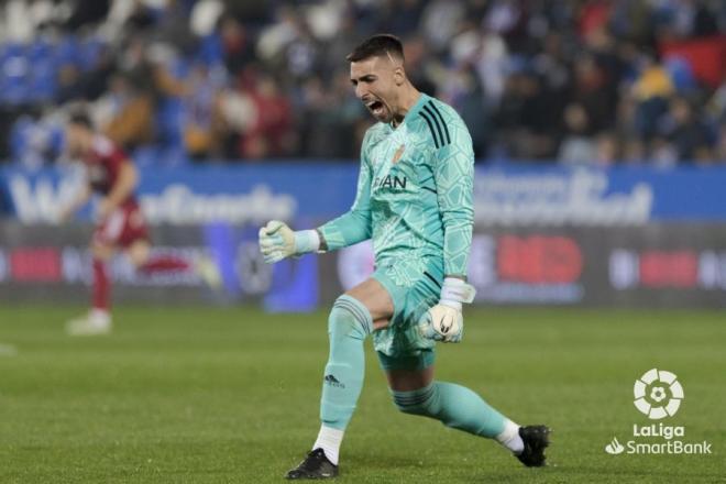 Rebollo ante el Leganés. (Foto: LaLiga)