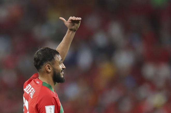 Sofiane Boufal, durante el Marruecos-España del Mundial (Foto: Cordon Press).