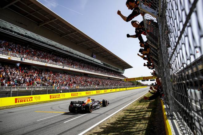 El Circuit de Barcelona-Catalunya durante una carrera de Formula 1 (Foto: Cordon Press).