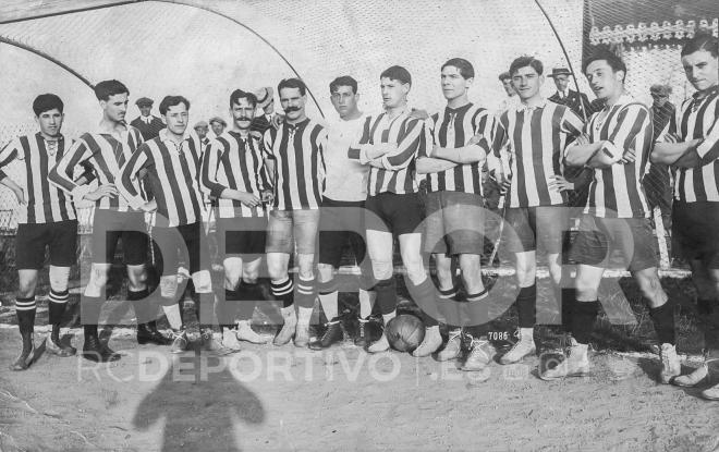 Once del Dépor en la final de la Copa España ante el Vigo en 1912 (Foto: RCD)