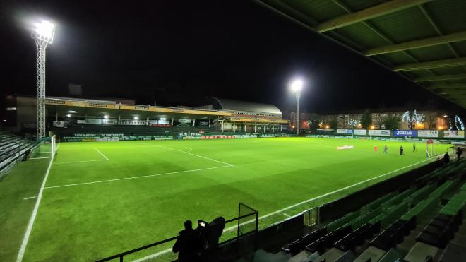 Las Llanas antes del Sestao RC-Athletic Club de Copa (Foto: ElDesmarque).