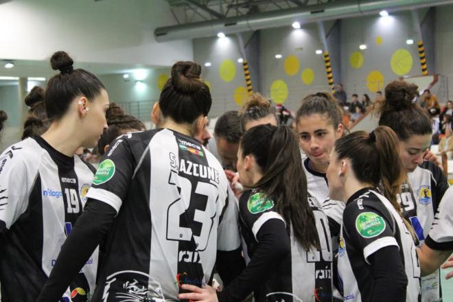 Las jugadoras del Costa del Sol Málaga en Gijón.