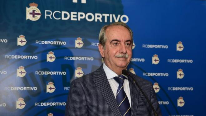 Antonio Couceiro, presidente del Deportivo, indicó que se buscarían tres fichajes en enero (Foto: RCD)