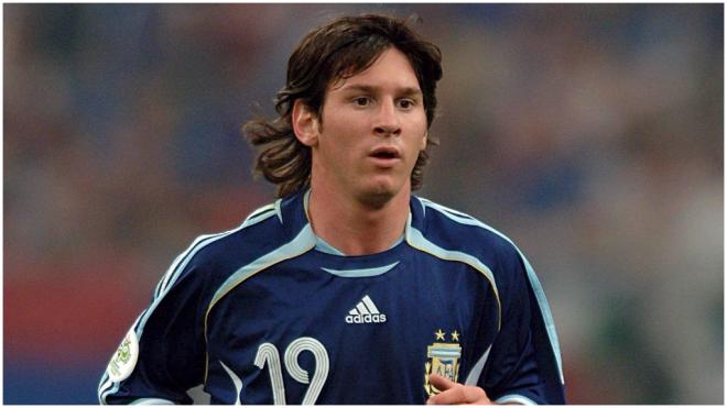 Messi y su relato: con la selección en 2006.