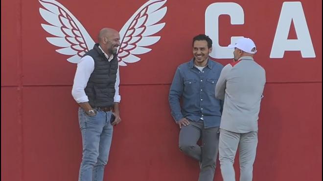 Monchi y Sampaoli escenifican buen rollo