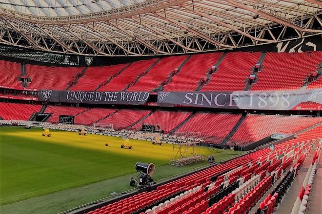 San Mamés, la caja de resonancia del Sentimiento Athletic Club.