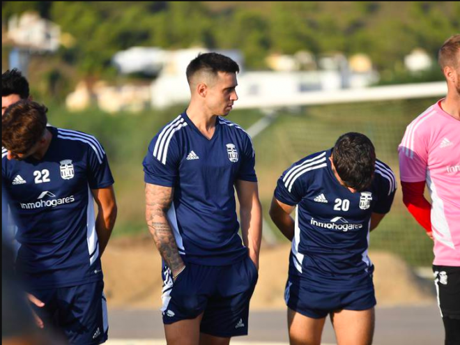 Jaime Romero en un entrenamiento (Foto: FC Cartagena)