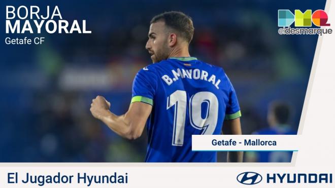 Borja Mayoral, Jugador Hyundai del Getafe-Mallorca.