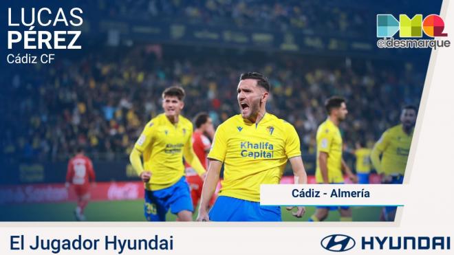 Lucas Pérez, jugador Hyundai del Cádiz-Almería.