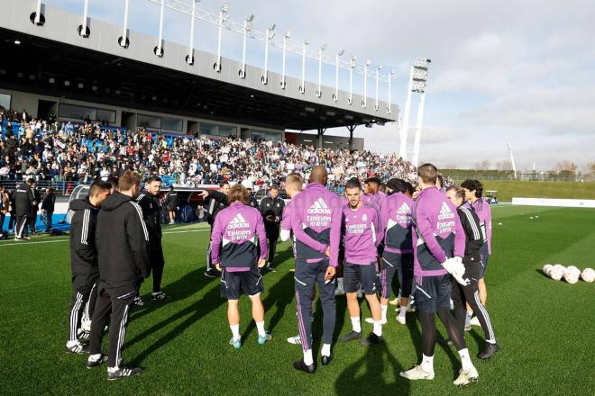 El entrenamiento del Real Madrid en Valdebebas (Foto: RM).
