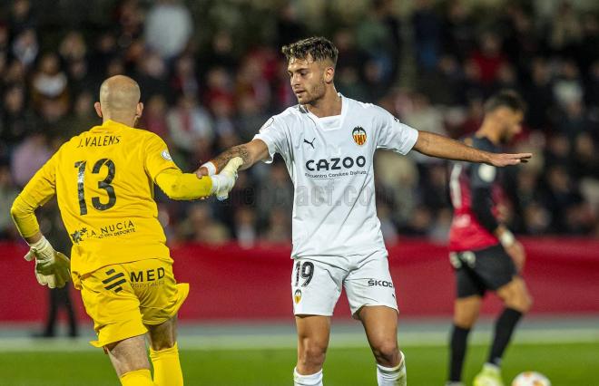 Hugo Duro, en La Nucía - Valencia CF (Foto: VCF).