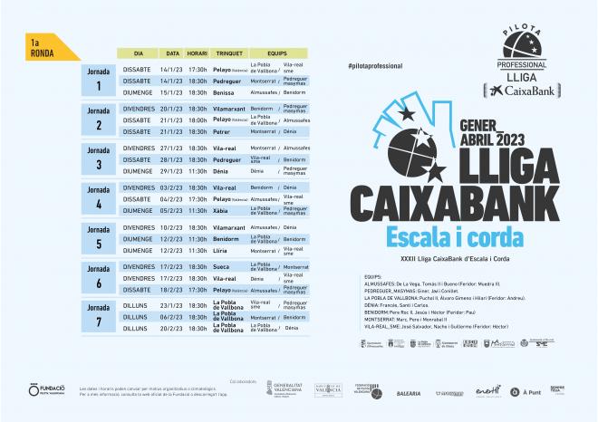 Ya hay calendarios para la Lliga CaixaBank