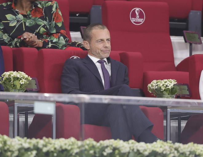 Aleksander Ceferin, durante el Mundial (Foto: Cordon Press).