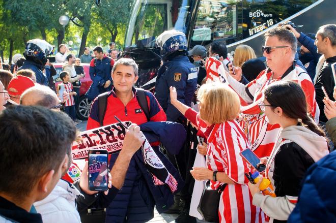Gran recepción a Ernesto Valverde en Elda, Alicante (Foto: Athletic Club).