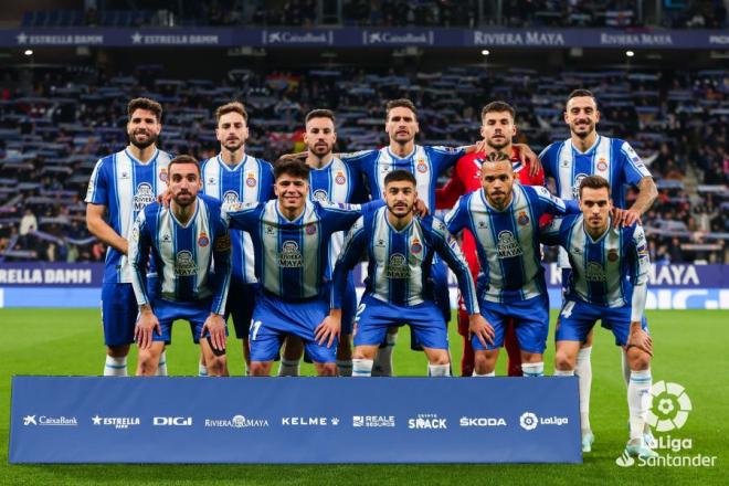 El once del Espanyol ante el Girona (Foto: LaLiga).