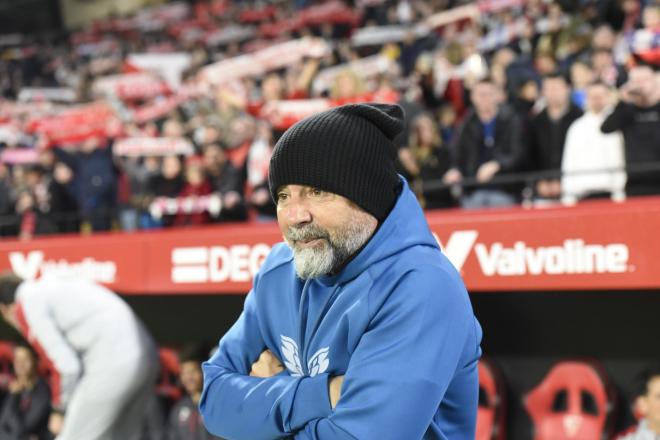 Sampaoli, ante el Getafe (Foto: Kiko Hurtado)