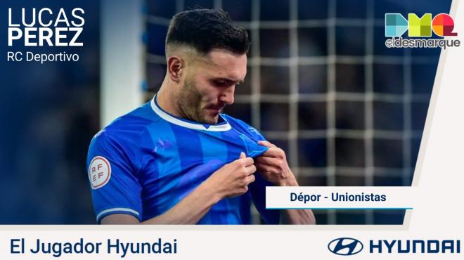 Lucas Pérez, jugador Hyundai del Dépor-Unionistas (Foto: RCD)