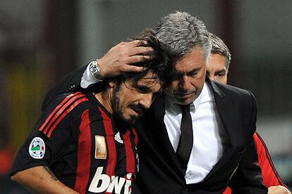 Gattuso y Ancelotti