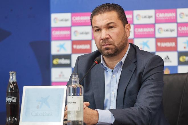 Presentación de Juan Carlos Cordero como director deportivo del Real Zaragoza.