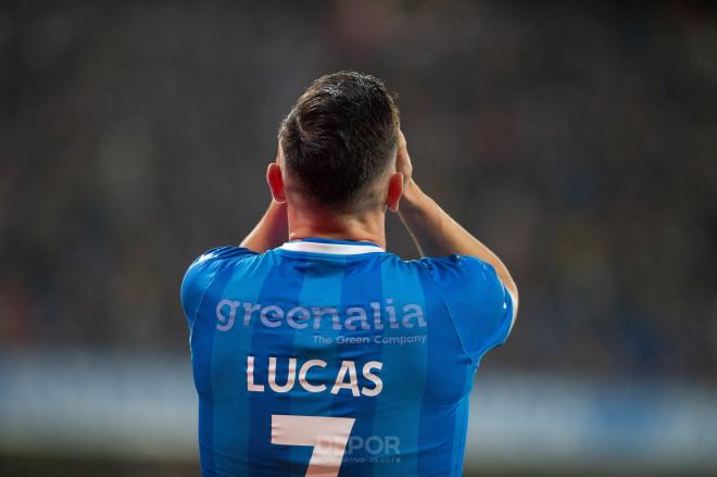 Lucas Pérez en el Deportivo-Unionistas (Foto: RCD)