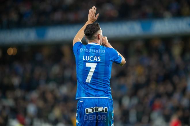 Lucas Pérez dedicó su gol ante Unionistas a su pareja y a su futuro hijo (Foto: RCD)